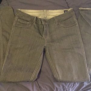 Flip side reversible stretch skinny jeans